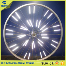 Los accesorios decorativos más nuevos de la bicicleta Clip de montaje de la rueda del reflector / tiras de advertencia / tubo / reflectores del rayo